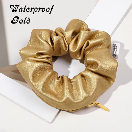 Stashy Scrunchie - Waterproof Gold