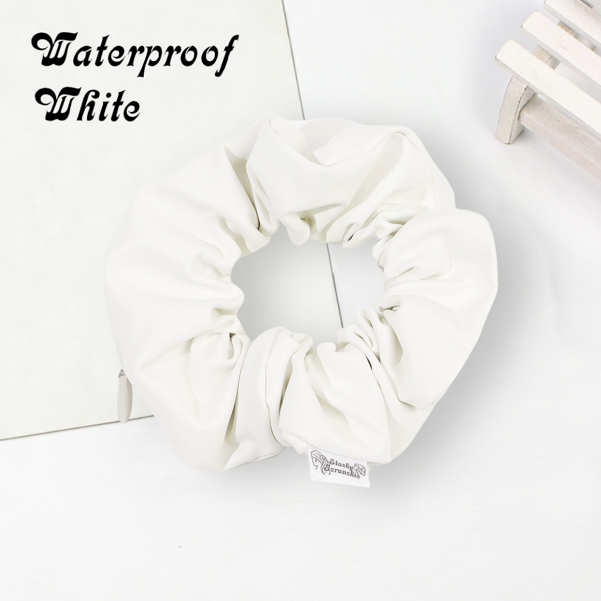 Stashy Scrunchie - Waterproof White