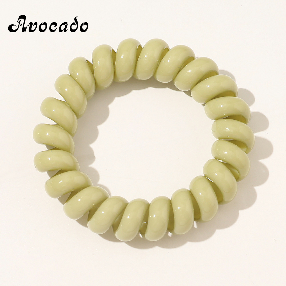 Spiral Hair Tie - Avocado