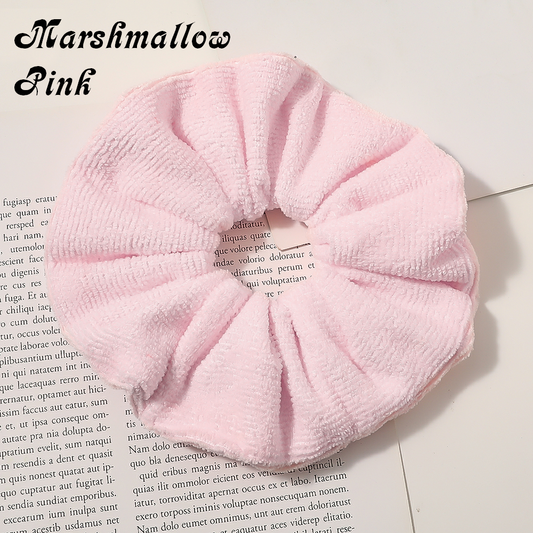 Towel Scrunchie - Marshmallow Pink (No Zip)