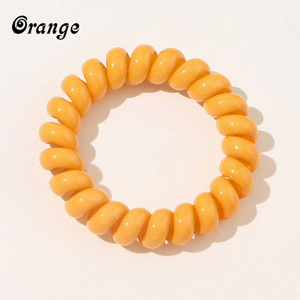 Spiral Hair Tie - Orange