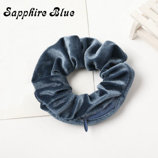 Stashy Scrunchie - Sapphire Blue
